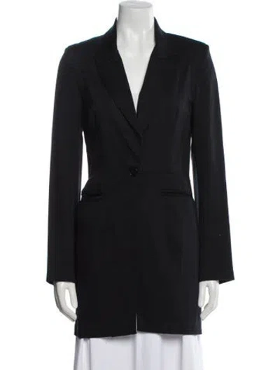 Pre-owned Reformation Coat In Black