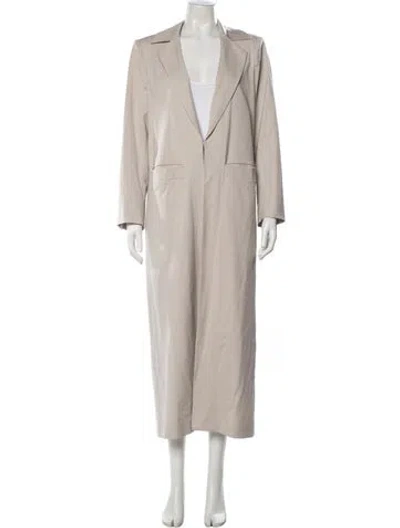 Pre-owned Reformation Coat In Neutral