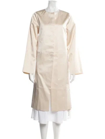 Pre-owned Reformation Coat In Neutral