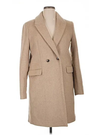 Pre-owned Reformation Coat In Tan