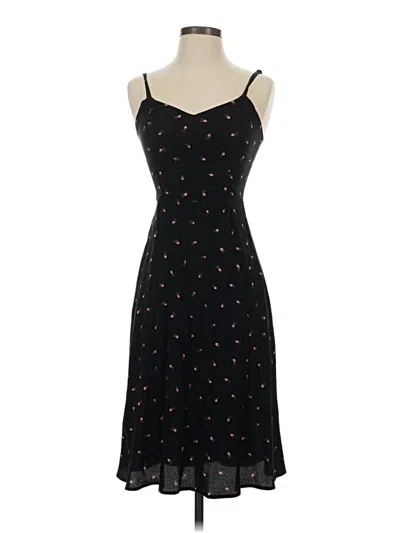 Pre-owned Reformation Cocktail Dress In Black