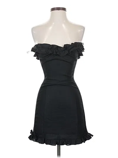 Pre-owned Reformation Cocktail Dress In Black