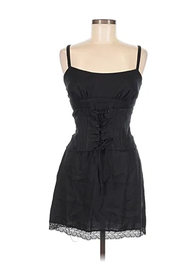 Pre-owned Reformation Cocktail Dress In Black