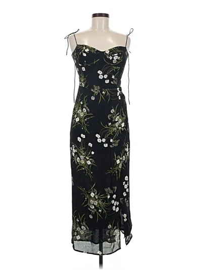 Pre-owned Reformation Cocktail Dress In Black