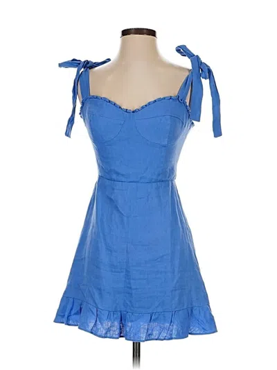 Pre-owned Reformation Cocktail Dress In Blue