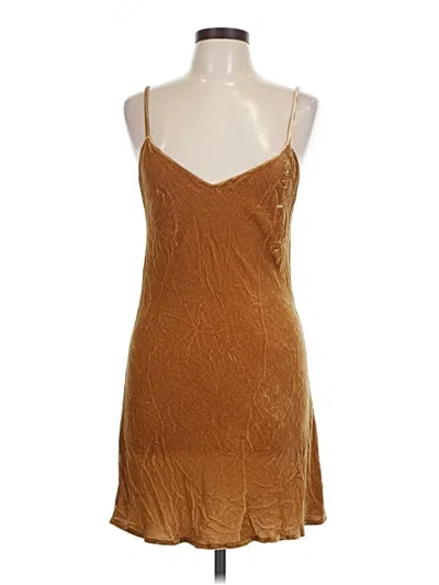 Pre-owned Reformation Cocktail Dress In Brown