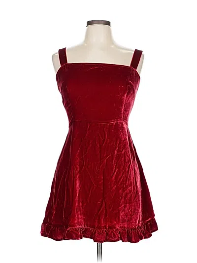 Pre-owned Reformation Cocktail Dress In Burgundy