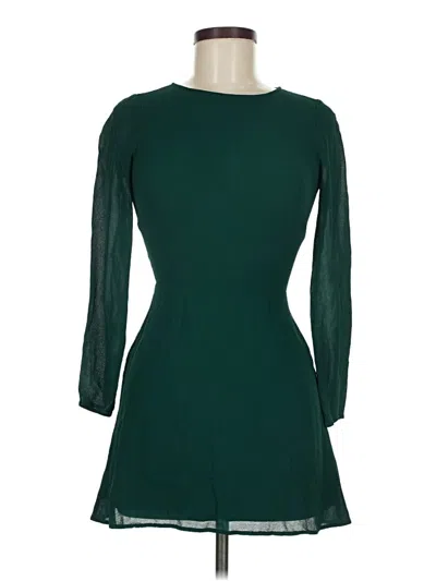 Pre-owned Reformation Cocktail Dress In Green