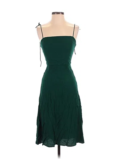 Pre-owned Reformation Cocktail Dress In Green