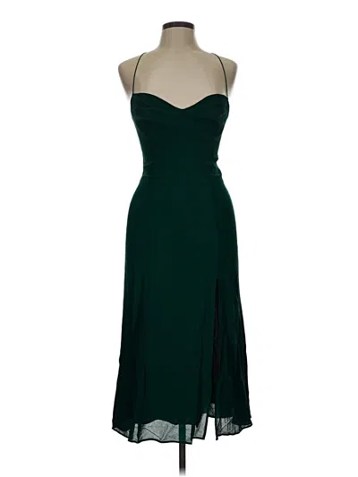 Pre-owned Reformation Cocktail Dress In Green