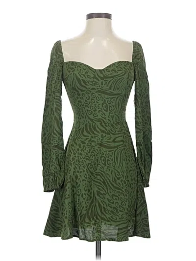 Pre-owned Reformation Cocktail Dress In Green