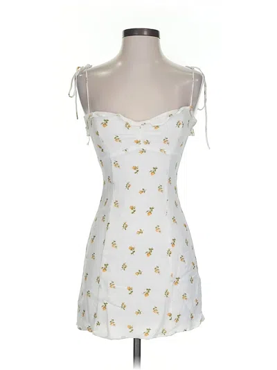 Pre-owned Reformation Cocktail Dress In White