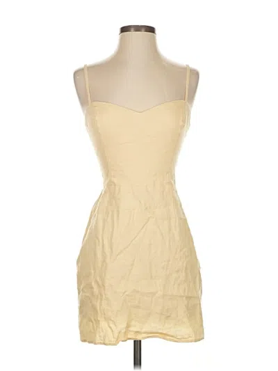 Pre-owned Reformation Cocktail Dress In Yellow