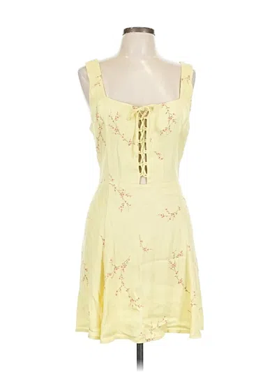 Pre-owned Reformation Cocktail Dress In Yellow