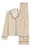 Reformation Coco Long Sleeve Pajamas In Brown