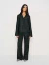 Reformation Coco Pajama Set In Black