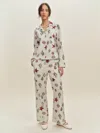 Reformation Coco Pajama Set In Multicolore