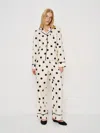 Reformation Coco Pajama Set In White