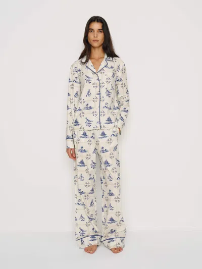 Reformation Coco Pajama Set In White
