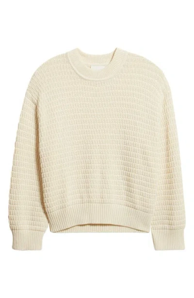 Reformation Collie Organic Cotton Crewneck Sweater In Pink