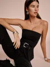 REFORMATION COLLINS DENIM TOP