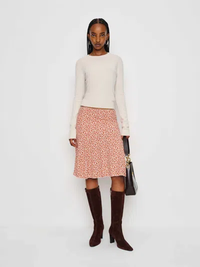 Reformation Cora Knit Skirt In Pink