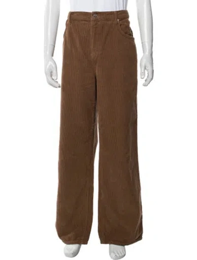 Pre-owned Reformation Corduroy Pants In Brown