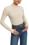 REFORMATION REFORMATION CORI RIB FUNNEL NECK SWEATER