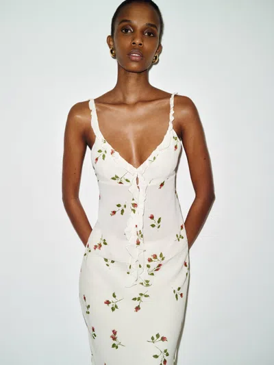 Reformation Cori Top Ivory 10 In White