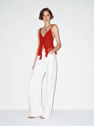 Reformation Cori Top Red 12