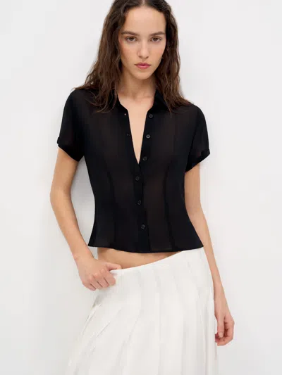 Reformation Corin Top Black 12