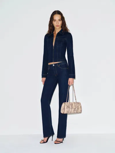 Reformation Cosmo Super Stretch Denim Jacket Blue Small