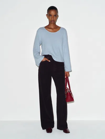 Reformation Cova Knit Top Blue Large