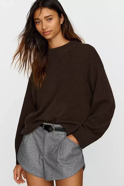 Reformation Cove Cashmere Wool Cardigan In Brown