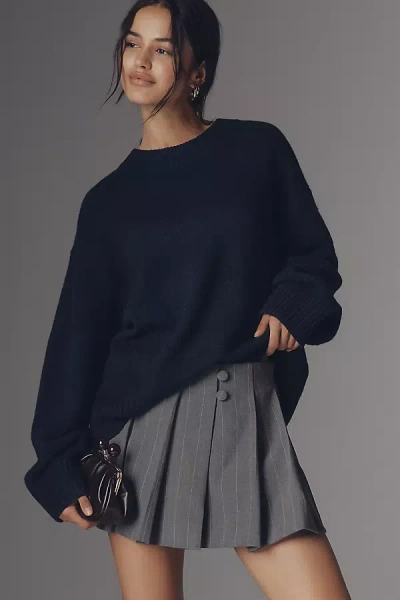Reformation Cove Oversized Cashmere Sweater In Blue