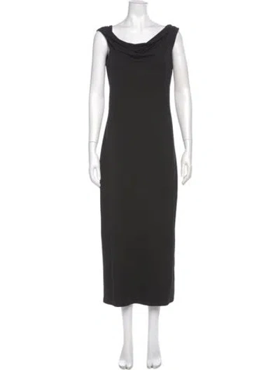 Pre-owned Reformation Cowl Neck Midi Length Dress In Gray