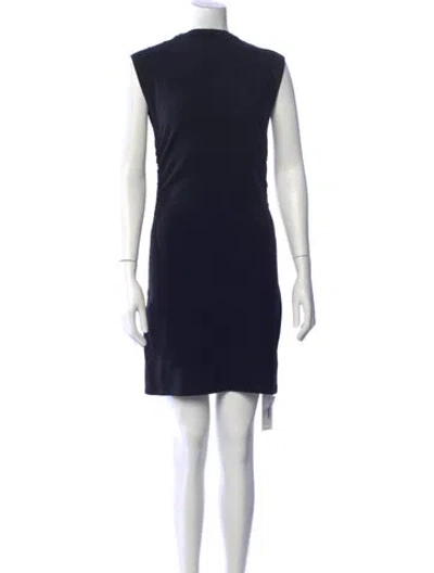 Pre-owned Reformation Cowl Neck Mini Dress In Black