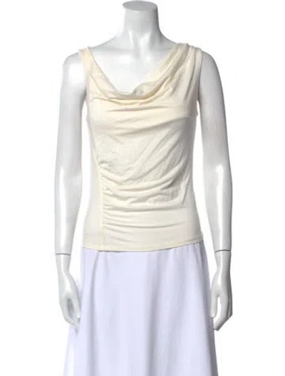 Pre-owned Reformation Cowl Neck Sleeveless Top In Neutral