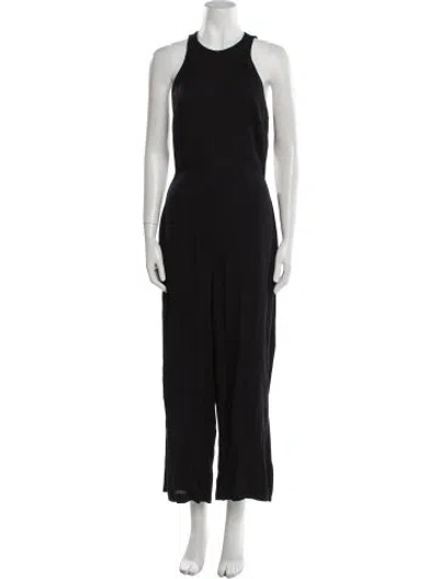 Pre-owned Reformation Crew Neck Jumpsuit In Black