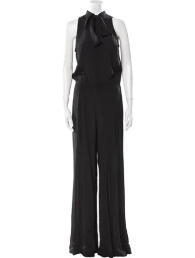 Pre-owned Reformation Crew Neck Jumpsuit In Black