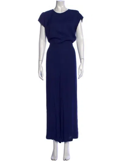 Pre-owned Reformation Crew Neck Jumpsuit In Blue