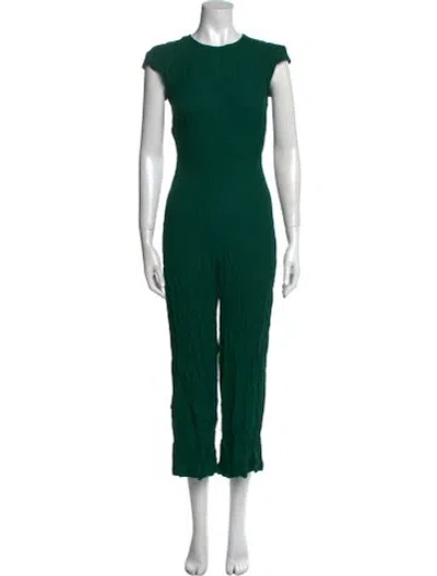 Pre-owned Reformation Crew Neck Jumpsuit In Green