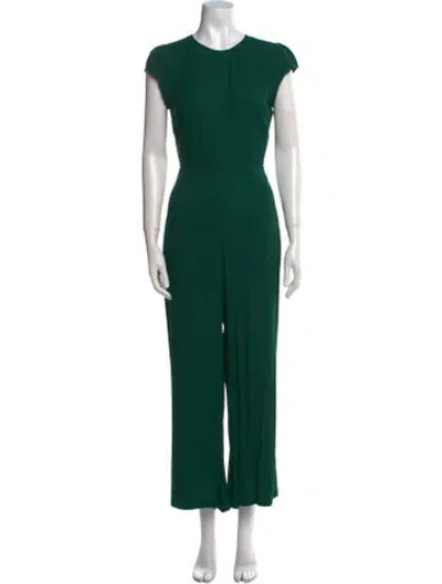Pre-owned Reformation Crew Neck Jumpsuit In Green