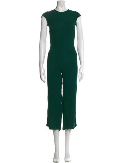 Pre-owned Reformation Crew Neck Jumpsuit In Green