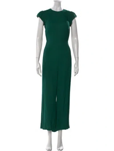 Pre-owned Reformation Crew Neck Jumpsuit In Green