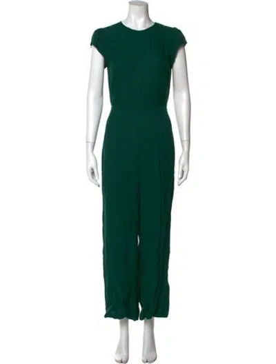 Pre-owned Reformation Crew Neck Jumpsuit In Green