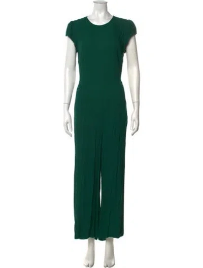 Pre-owned Reformation Crew Neck Jumpsuit In Green