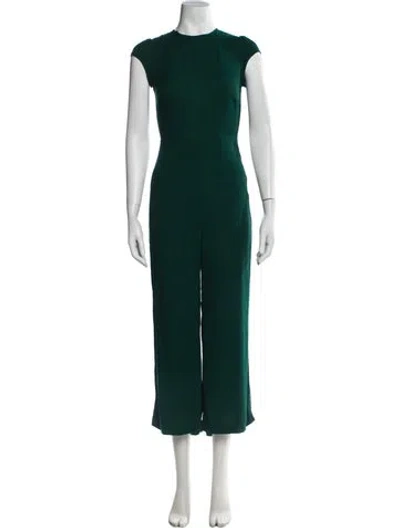 Pre-owned Reformation Crew Neck Jumpsuit In Green
