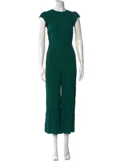 Pre-owned Reformation Crew Neck Jumpsuit In Green