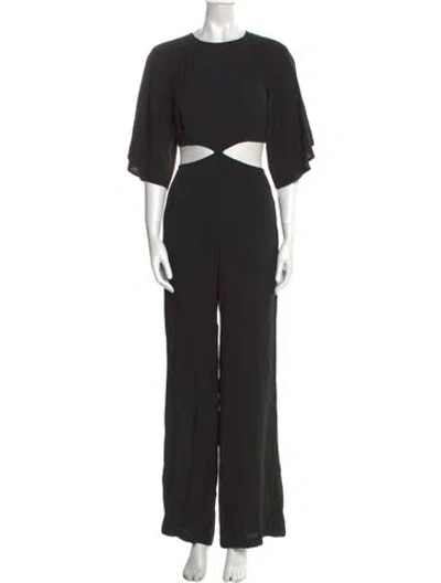 Pre-owned Reformation Crew Neck Jumpsuit W/ Tags In Black